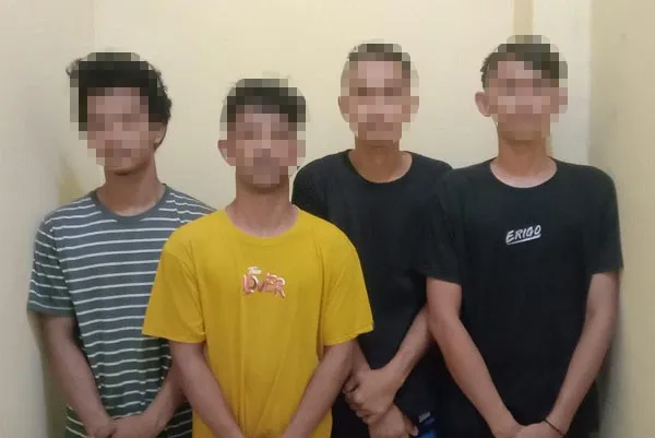Curi HP Dan Laptop, Empat Pemuda Ditangkap