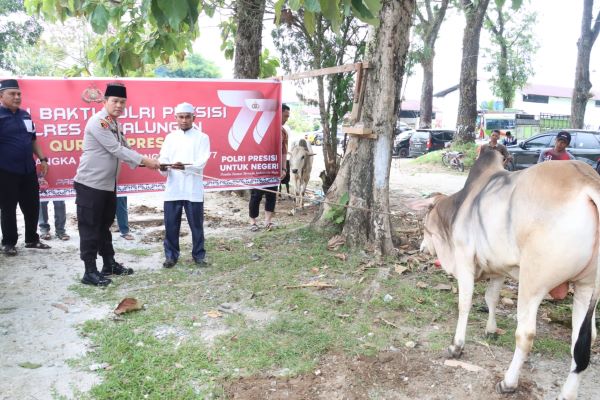 Kurban Presisi, Polres Simalungun Sembelih 14 Hewan