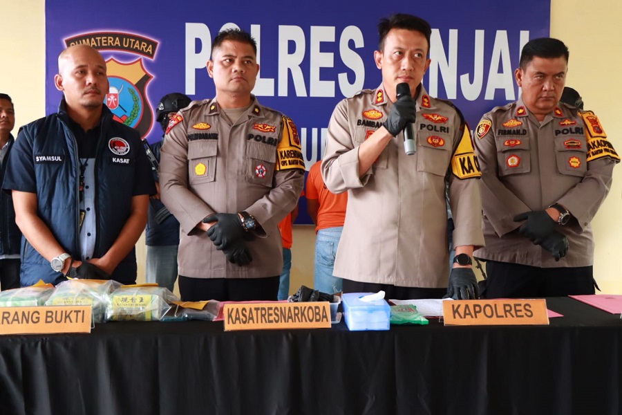 Polres Binjai Amankan 3 Kg Sabu Beserta 2 Pemiliknya