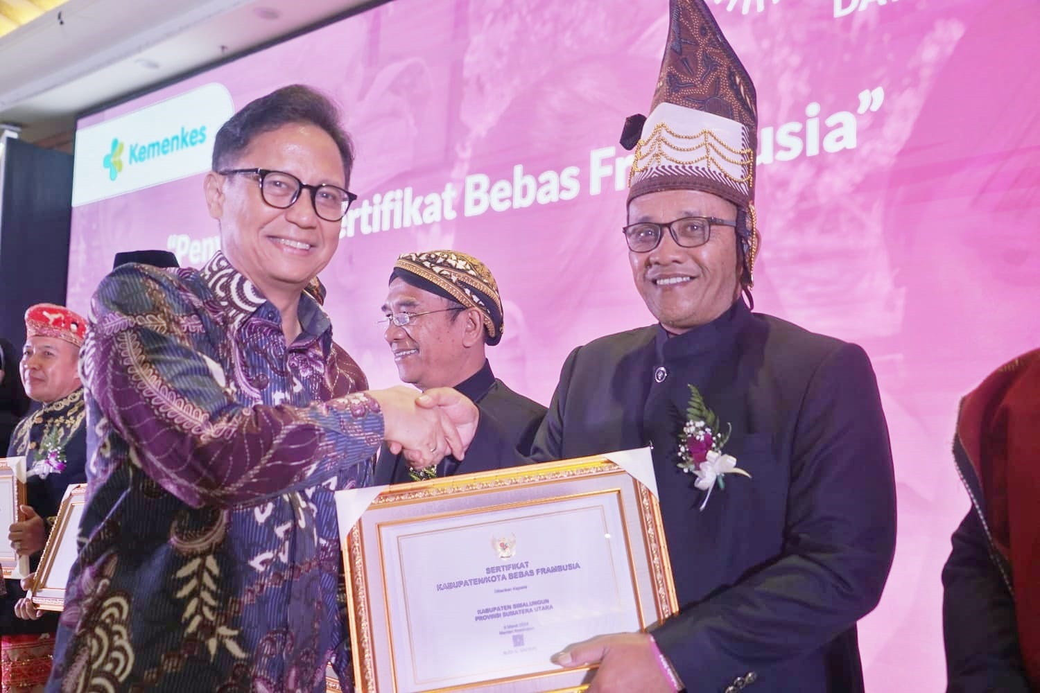 Pemkab Simalungun Terima Sertifikat Bebas Frambusia 2024 Dari Kemenkes RI