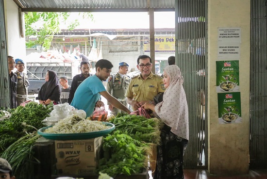 Pj Wali Kota Sidak Pasar Tradisional