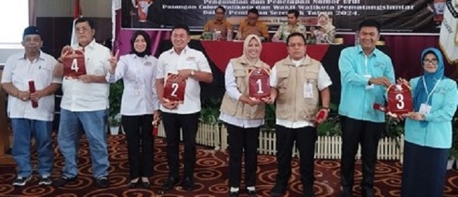 KPU P.Siantar Undi Nomor Urut Paslon Pilkada