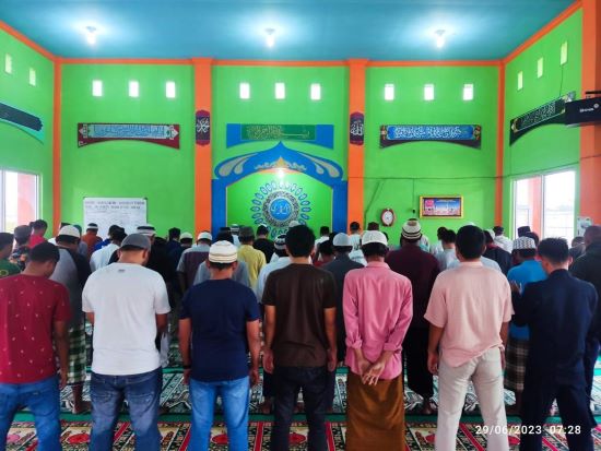 Rutan Kelas IIB Humbahas Shalat Iduladha