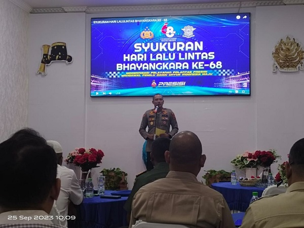 Polres Madina Syukuran HUT Ke-68 Lalu Lintas Bhayangkara