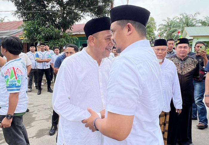 Bang Ondim Sambut Bobby Di Pesantren Ulumul Qur'an Stabat