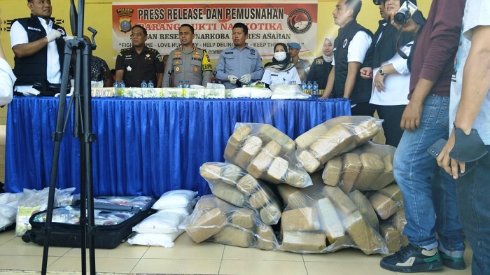 Perang Narkotika, Polres Asahan Amankan 27 Kg SS