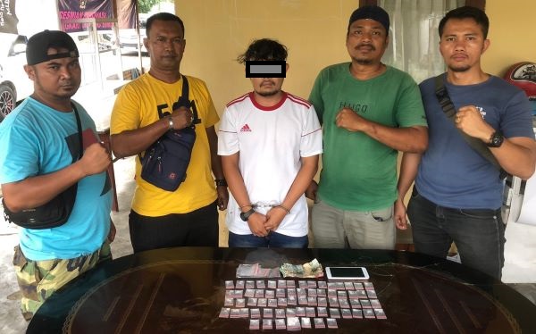 Polres Simalungun Tangkap Pengedar 67 Paket Sabu