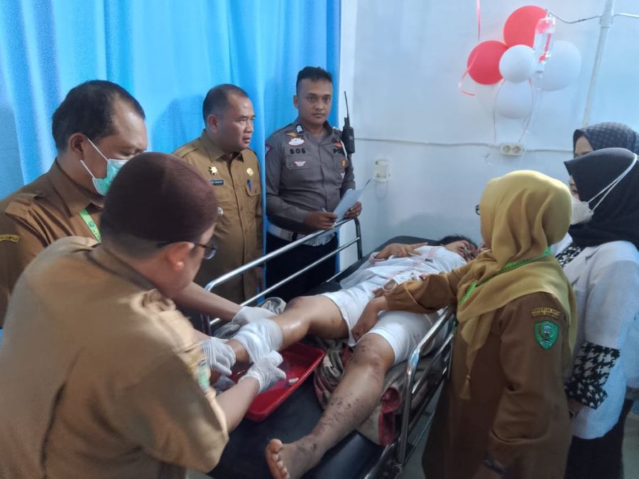 Mahasiswi Diseruduk Mopen, Pj Wali Kota Sidimpuan Jenguk Korban