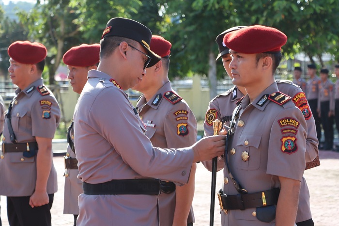 Kapolres Nisel Pimpin Sertijab Kabag Ops, Kasat Reskrim Dan Kasat Narkoba