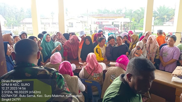 Tim GPM Kebut Operasi Pasar Kecamatan Suro Di Penghujung Tahun