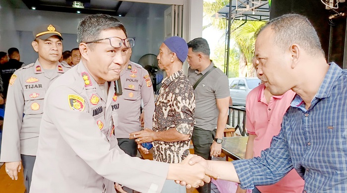Polres Pidie Gelar Coffee Talk Dengan Caleg Asal Simpang Tiga