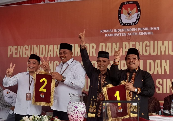 Penetapan Nomor Urut Paslon Bupati-Wakil Bupati, Sahabat-1 Duha-2