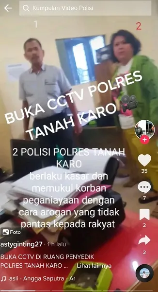 Viral, Wanita Mengaku Dianiaya Di Ruang Penyidik Polres Tanah Karo