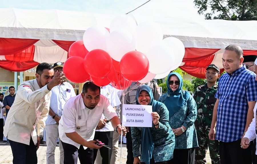 Pj Bupati Aceh Besar Launching ILP Dan Puskesmas Ramah Anak