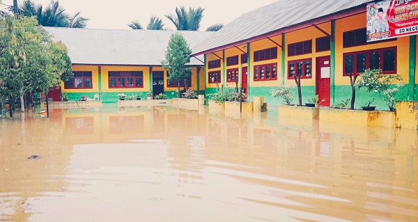32 Sekolah Di Aceh Utara Tergenang Banjir Bandang