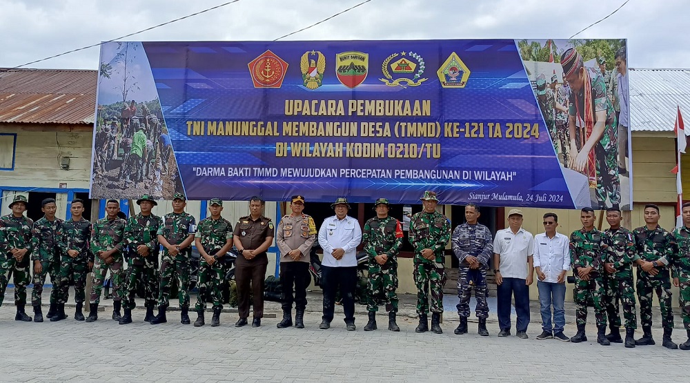 TMMD Ke-121 Di Desa Hasinggaan Resmi Dibuka