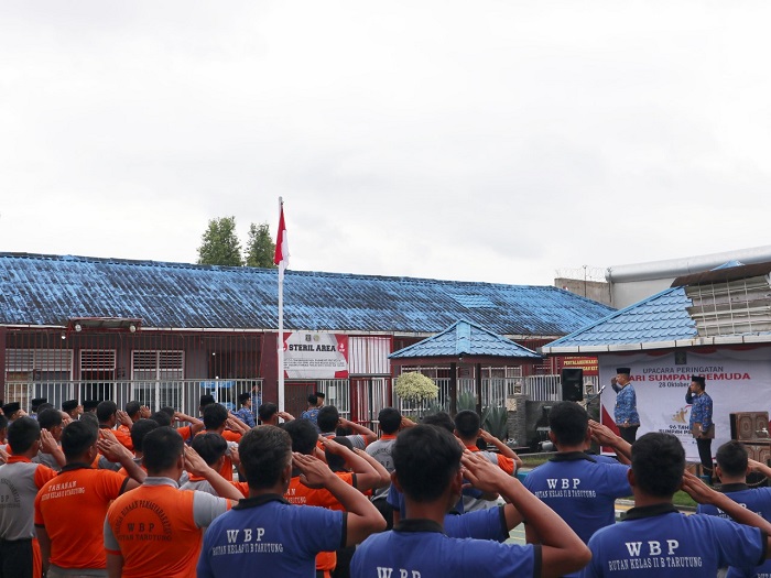 Rutan Tarutung Gelar Upacara Peringatan Hari Sumpah Pemuda