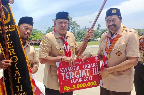 HUT Pramuka Di Aceh Timur Khidmat
