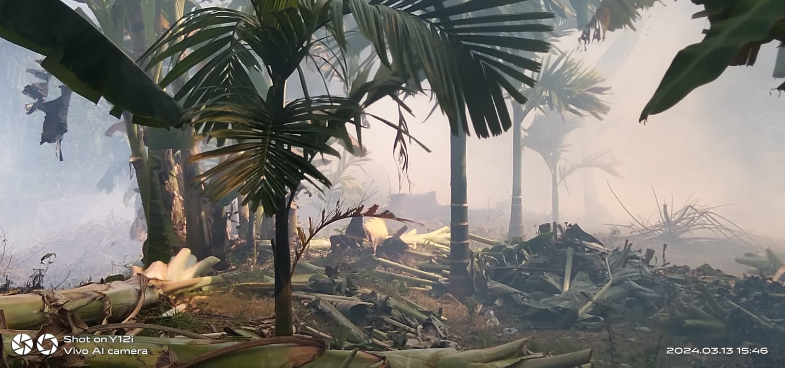 Akibat Pembakaran Sampah, Lahan Terbakar Di Aceh Besar