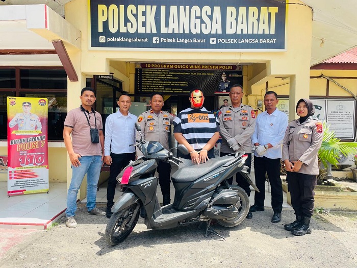 Gelapkan Sepeda Motor, Seorang Pemuda Diamankan Polsek Langsa Barat