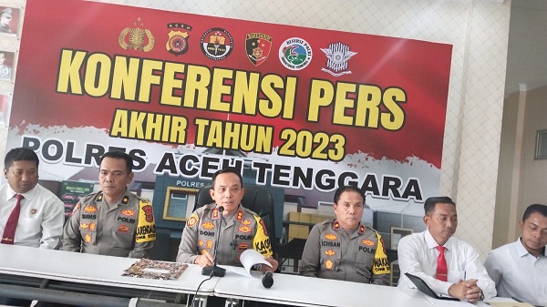 Selama 2023, Polres Agara Ungkap Ratusan Kasus Kriminal Dan Narkoba
