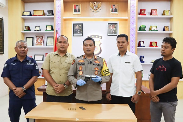 Polres Aceh Tamiang Amankan Senpi Rakitan