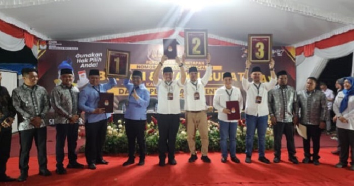 KPU Undi Nomor Urut Paslon Bupati Batubara