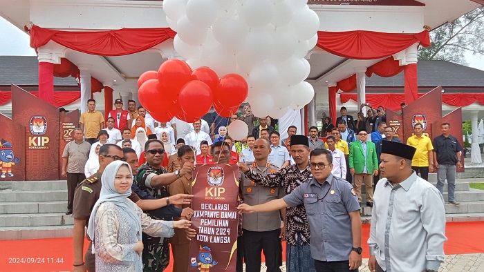 Lima Calon Wali Kota/Wakil Wali Kota Langsa Deklarasi Kampanye Damai