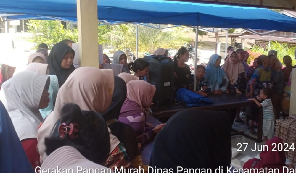 Polsek Perbatasan Aceh Diserbu Warga, Ternyata Ada Pangan Murah