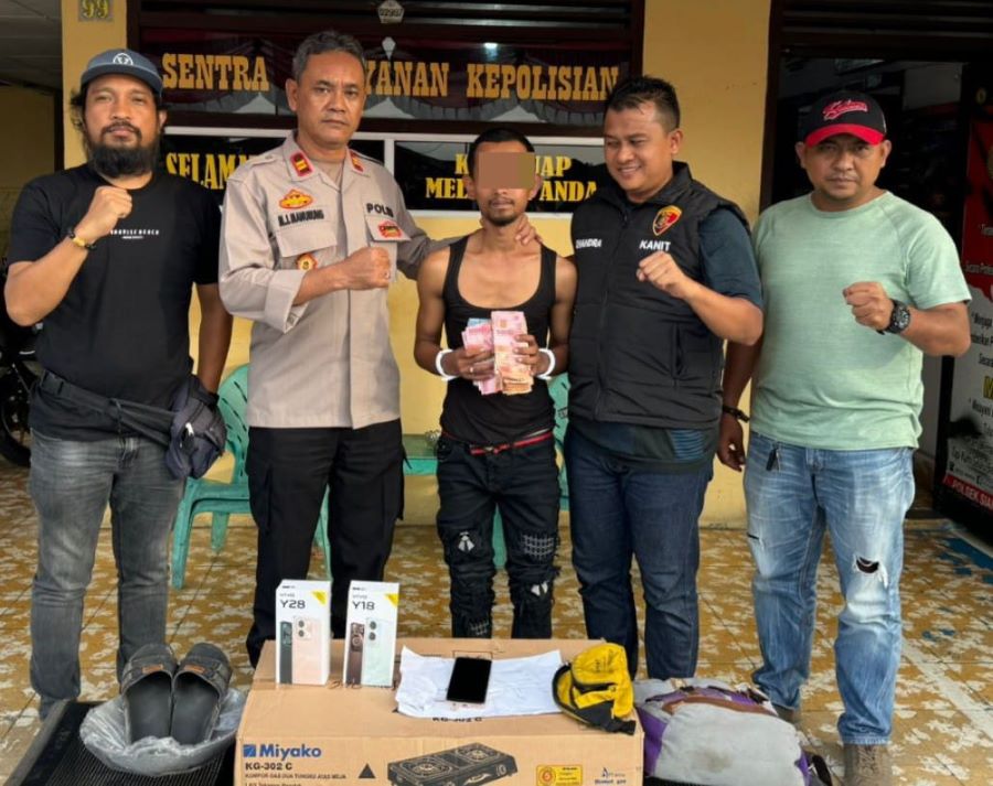 Polsek Siantar Selatan Ringkus Pencuri Uang Rp19 Juta Lebih