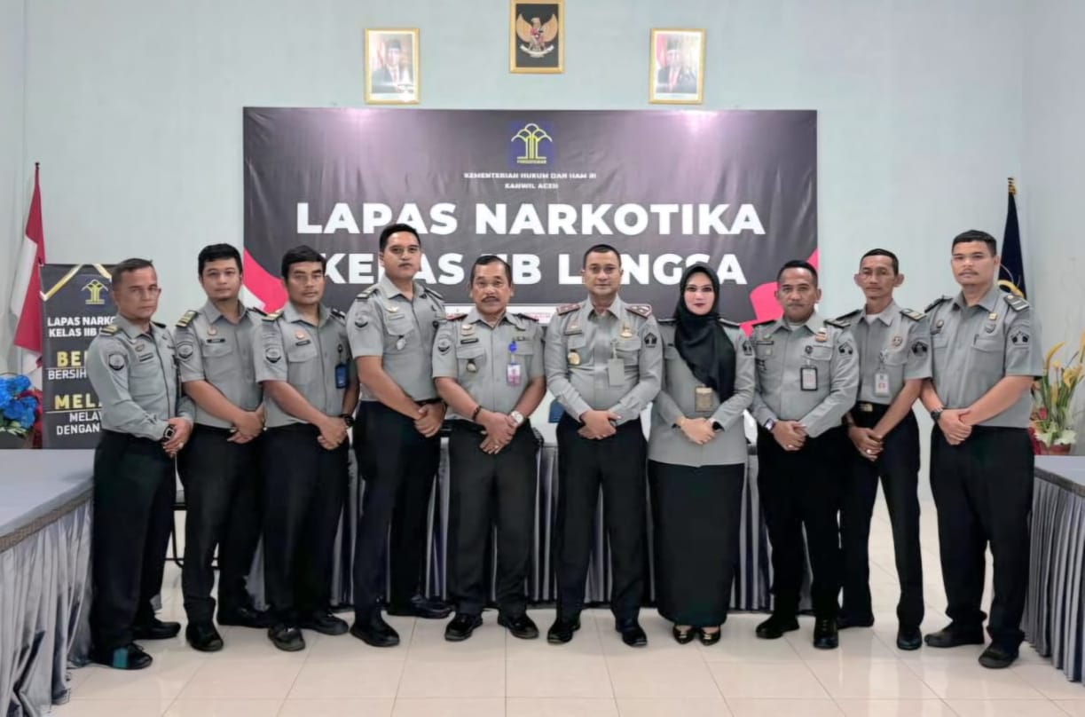 Bapas Lhokseumawe Kunjungi Lapas Narkotika Kelas II B Langsa