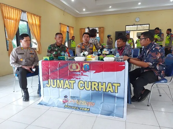 Porgram Jumat Curhat, Kapolres Toba Terima Kunjungan Forkopimda