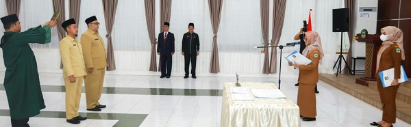 Wali Kota P.Siantar Lantik 2 Pejabat Administrator