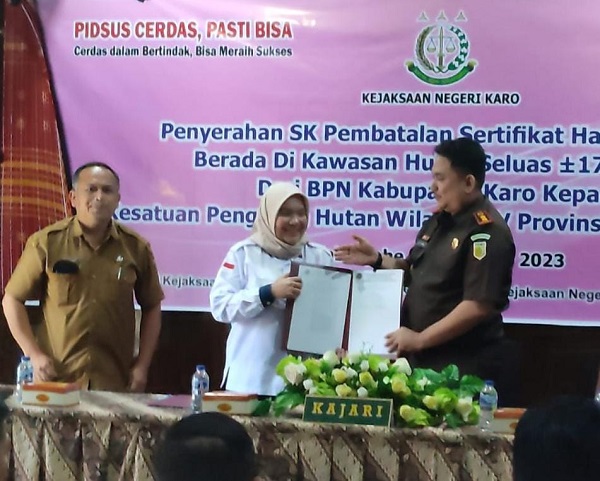 Kejari Karo Fasilitasi Pengembalian Aset Negara Senilai Rp151 Miliar