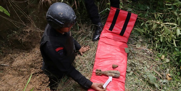 Warga Temukan Mortir Aktif Dalam Parit Di P.Siantar