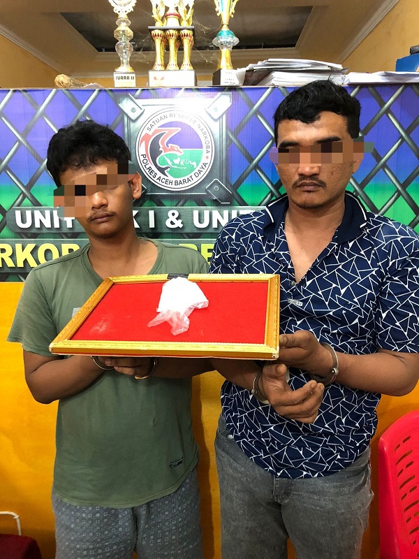 Polres Abdya Amankan 2 Terduga Pemilik Sabu