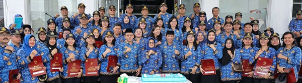 152 ASN Pemko Terima Satyalencana Karya Satya