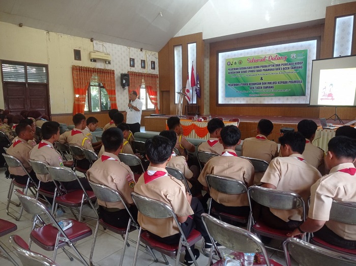 Pramuka Aceh Tamiang Ikuti Sosialisasi PHBS