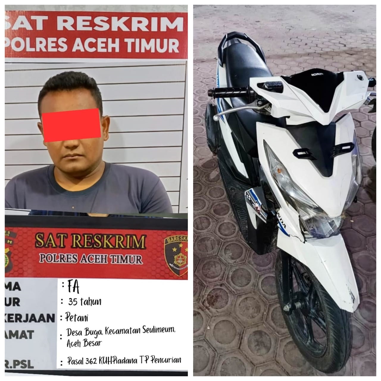 Pencuri Sepedamotor Antarkabupaten Diringkus