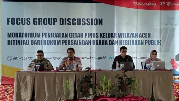 KPPU Soroti Kebijakan Moratorium Penjualan Getah Pinus Ke Luar Wilayah Aceh