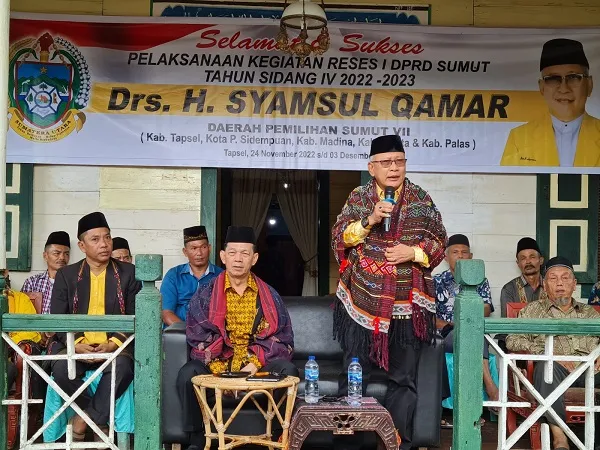 Syamsul Qamar Reses Di Tapsel, Bawa Syahrul Pasaribu