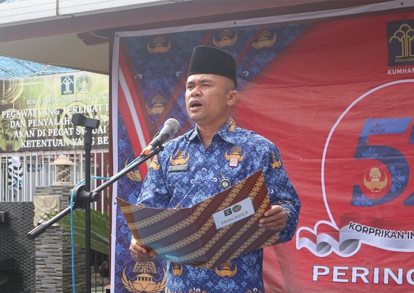 Rutan Kelas IIB Tarutung Upacara HUT Ke-52 KORPRI