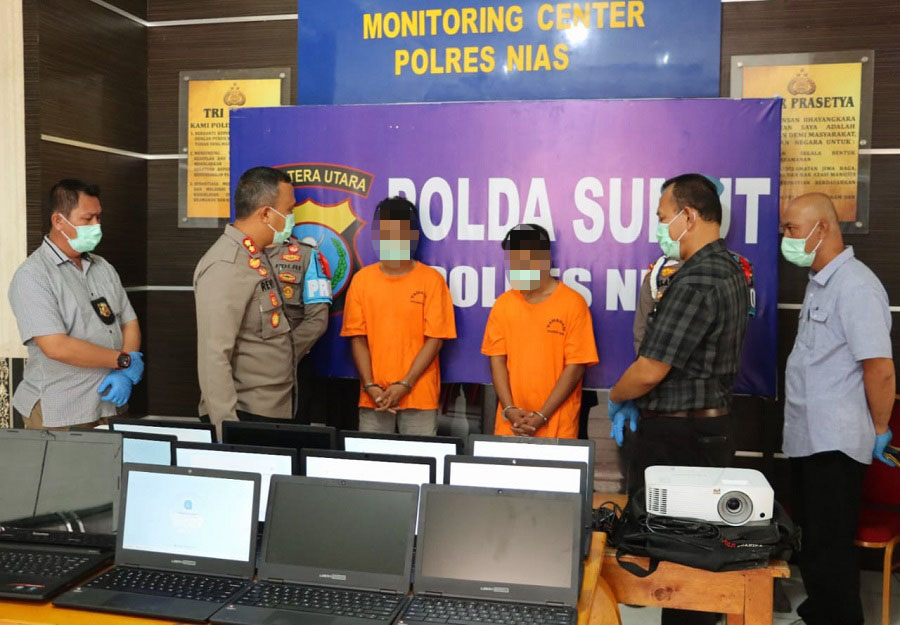 Polres Nias Ungkap Sindikat Pembobol Sekolah