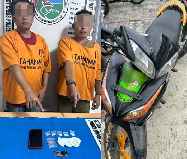 Miliki Sabu, Polres P.Siantar Ringkus 2 Pria