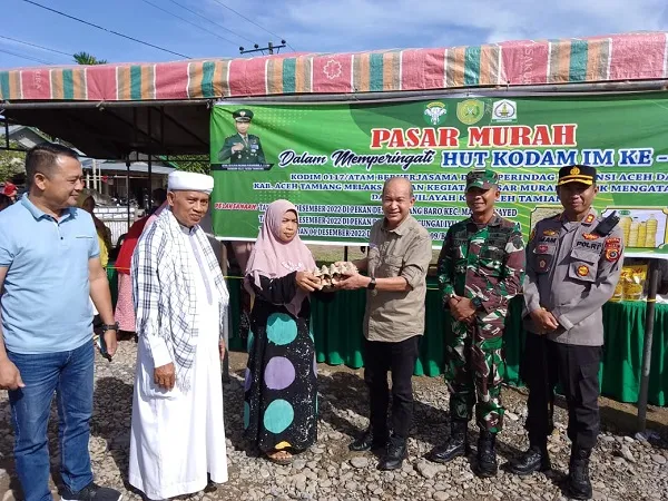 Dandim 0117/Aceh Tamiang, Pasar Murah Sangat Membantu Masyarakat