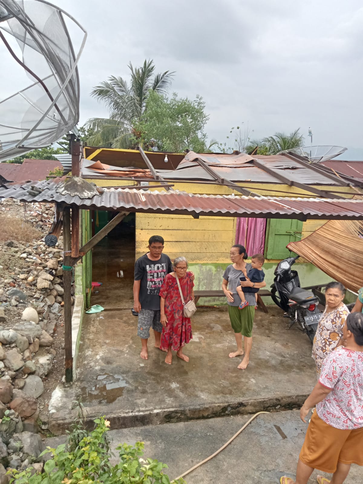 Satu Rumah Rusak Diterjang Angin Puting Beliung Di Aceh Tenggara