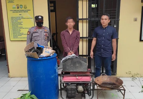 Tim Opsnal Polsek Sungai Raya Ringkus Pencuri Genset