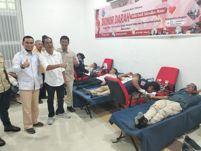 Penuhi Stok, PT BSP Tbk Donor Darah