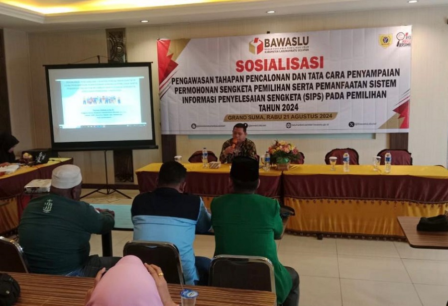 Cegah Sengketa Pencalonan Pilkada Labusel, Bawaslu Gelar Sosialisasi