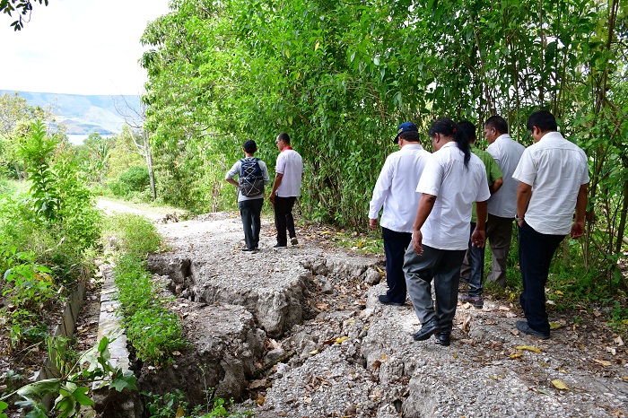 Pemkab Samosir Bersama PVMBG Lakukan Kajian Pergerakan Tanah